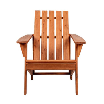 Irving Outdoor Patio Modern Acacia Wood Adirondack Chair - JONATHAN Y